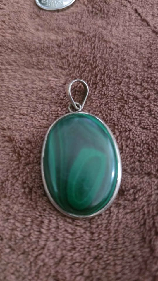 Malachite and Amethyst in sterling silver - photo 2