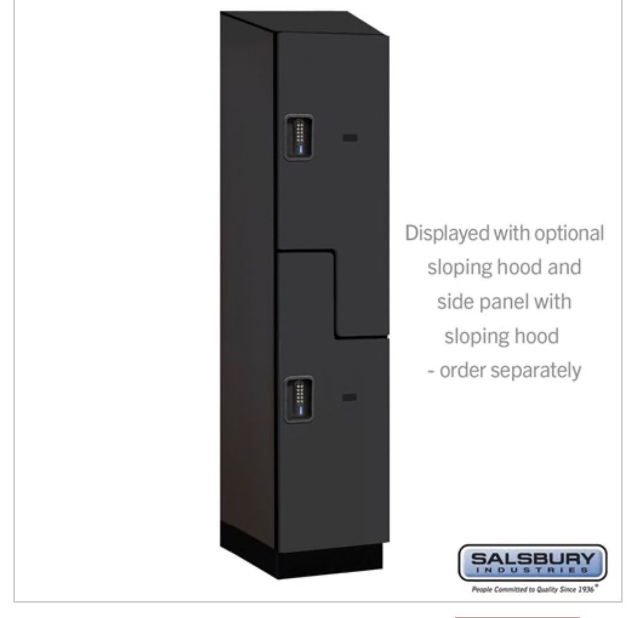 Salsbury 18" Wide Double Tier 'S' Style Wood Locker