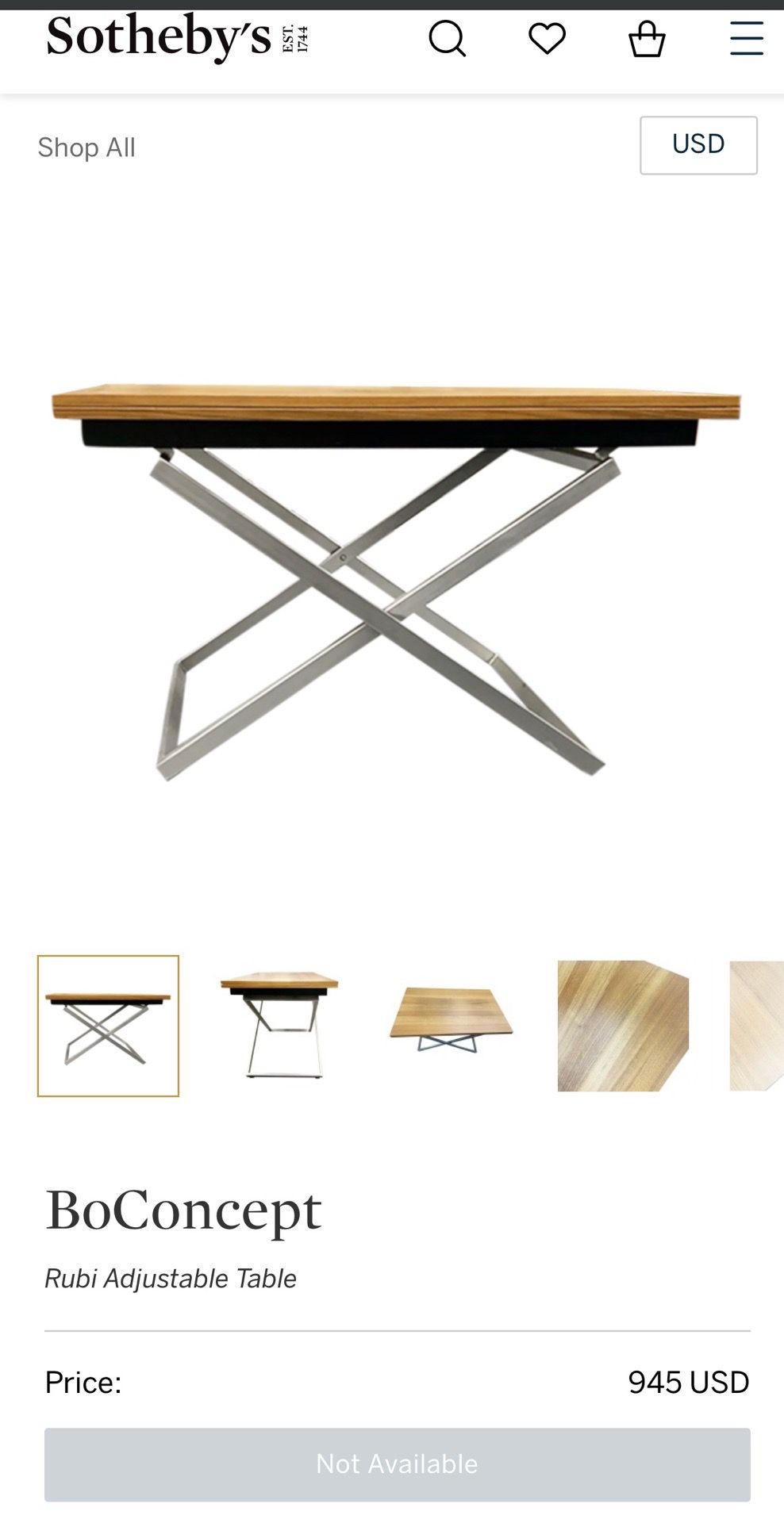 BoConcept Rubi Adjustable Table - photo 5