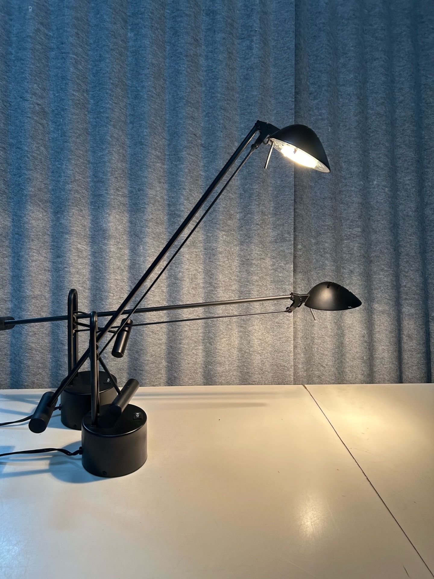 Italian Vintage Black Steel Desk Lamp by Stilplast, 1980's - photo 2
