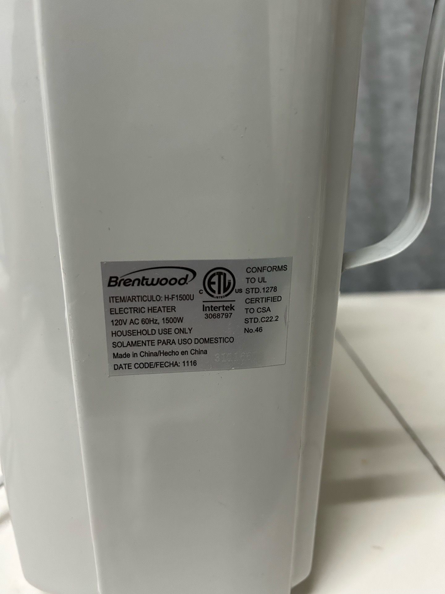 Brentwood portable utility heater - photo 2