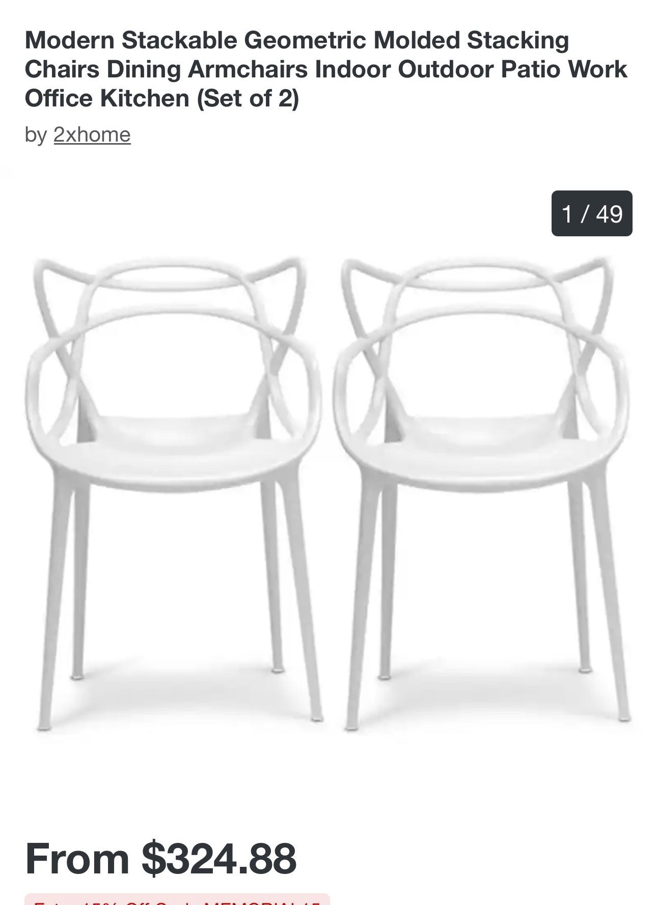 CB2 Chairs Acrylic & Chrome Bar Stools Set of 4