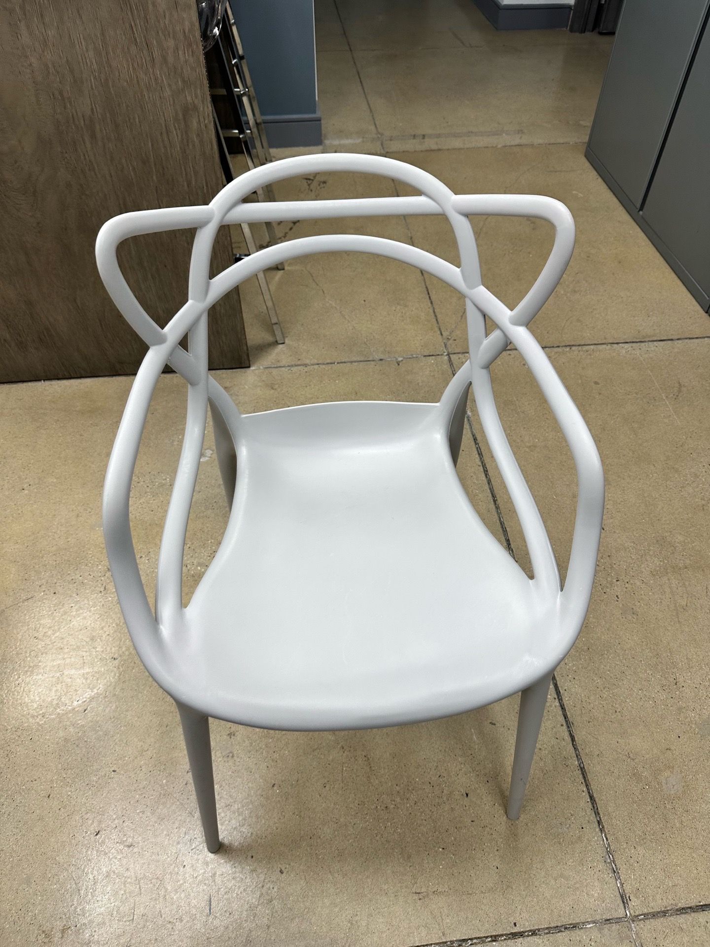 CB2 Chairs Acrylic & Chrome Bar Stools Set of 4 - photo 2