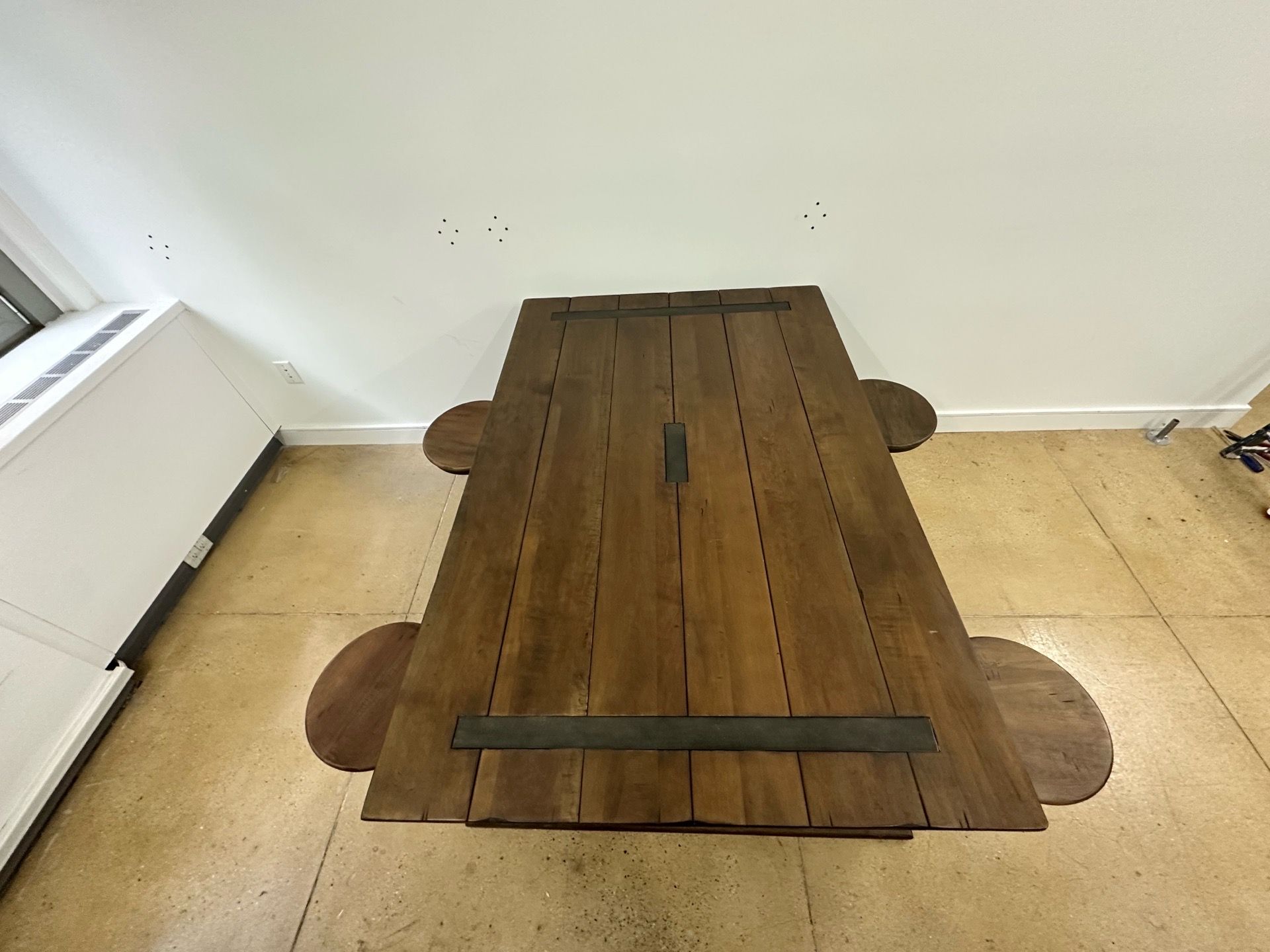 World Market Gavin Table with Attached Stools - photo 5
