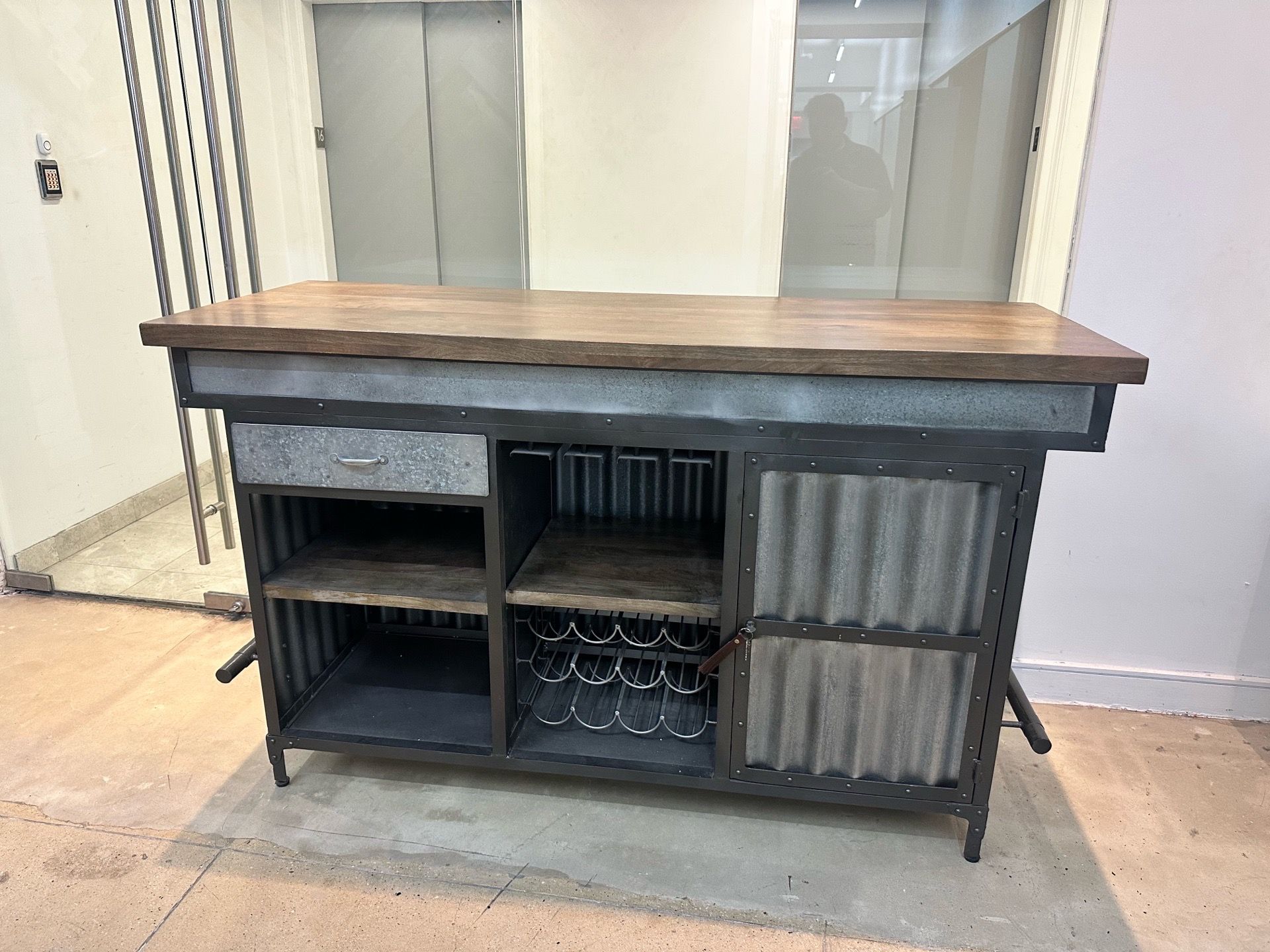 Pulaski Wood and Metal Bar - photo 2