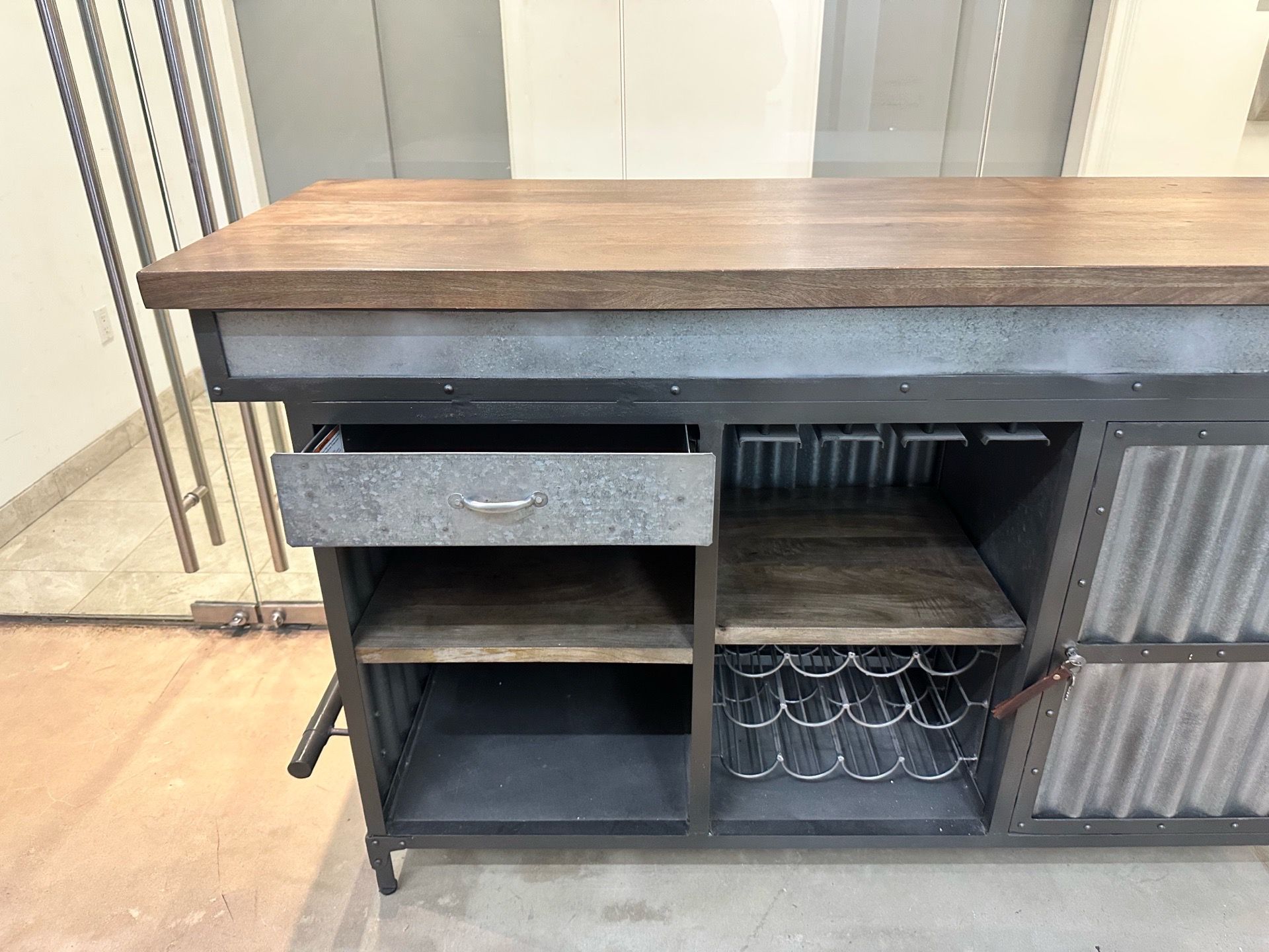 Pulaski Wood and Metal Bar - photo 3
