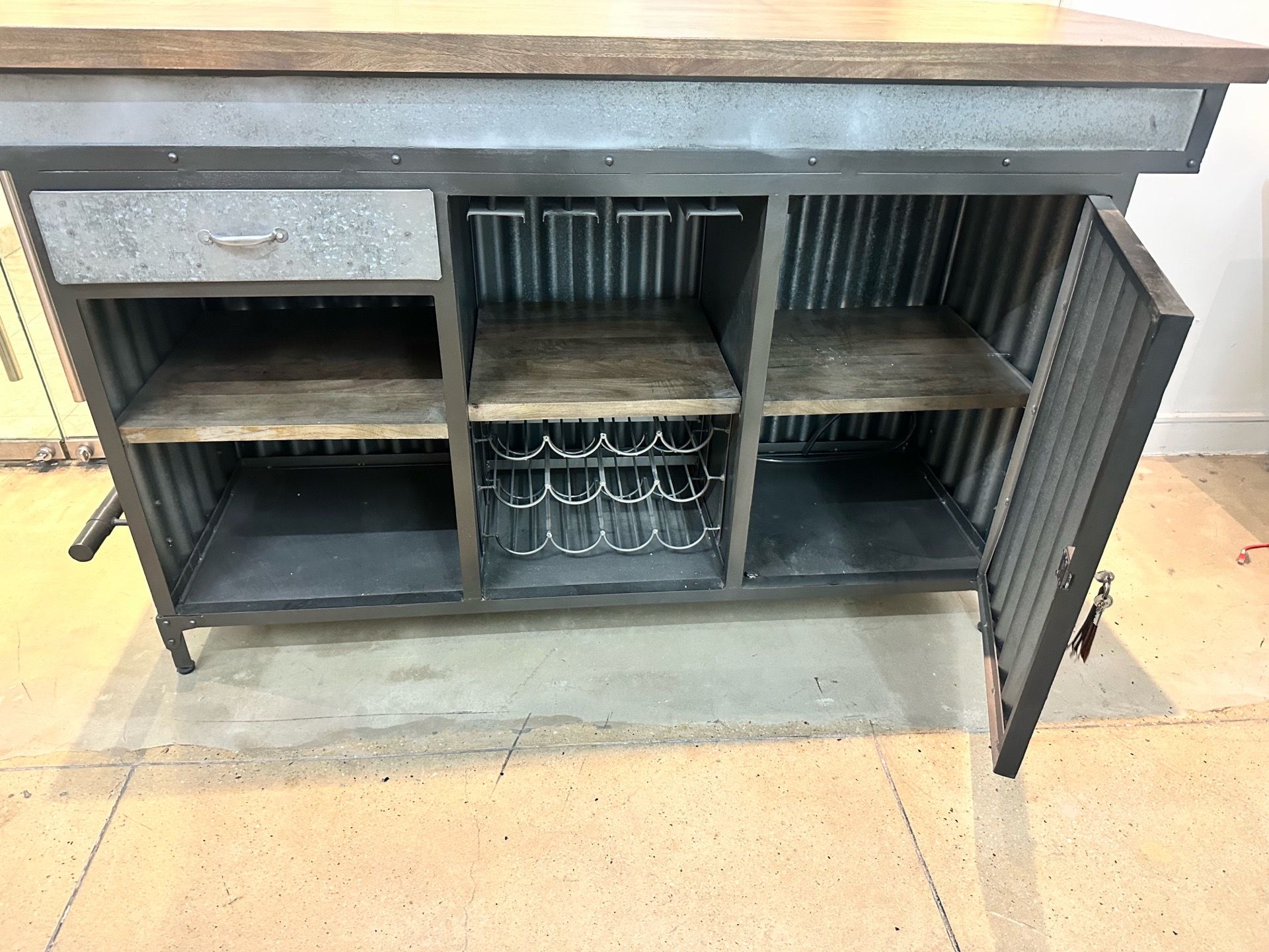 Pulaski Wood and Metal Bar - photo 4
