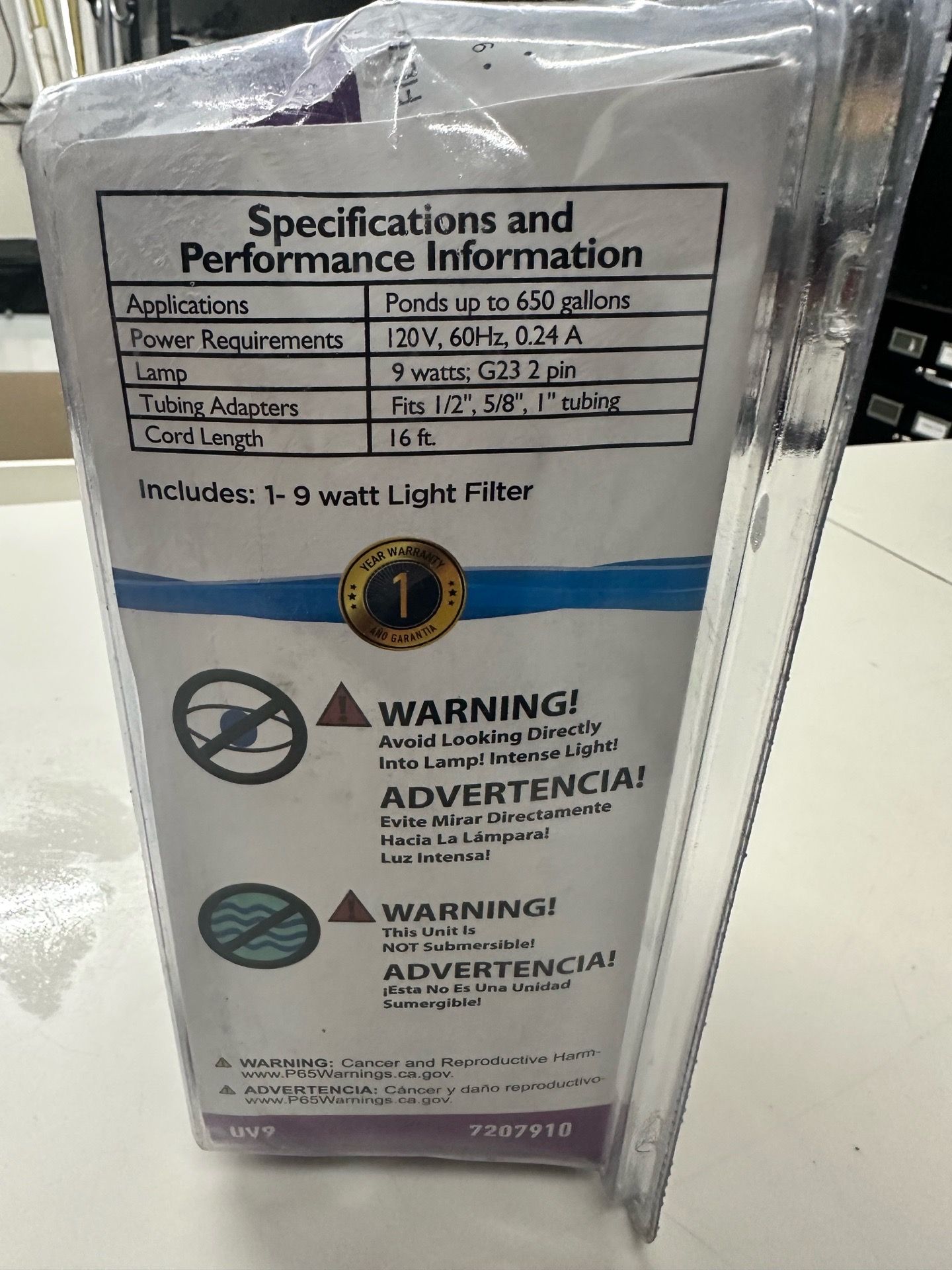 BECKETT IN-LINE UV POND FILTER - 650 GALLON PONDS - photo 4