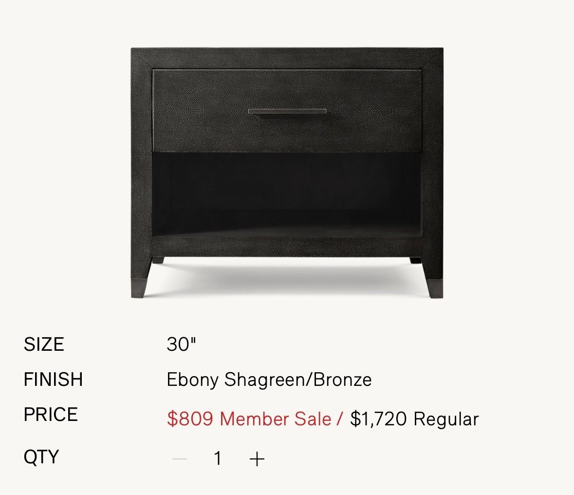 Restoration Hardware Nightstands (Set of 2) – Like New - photo 2