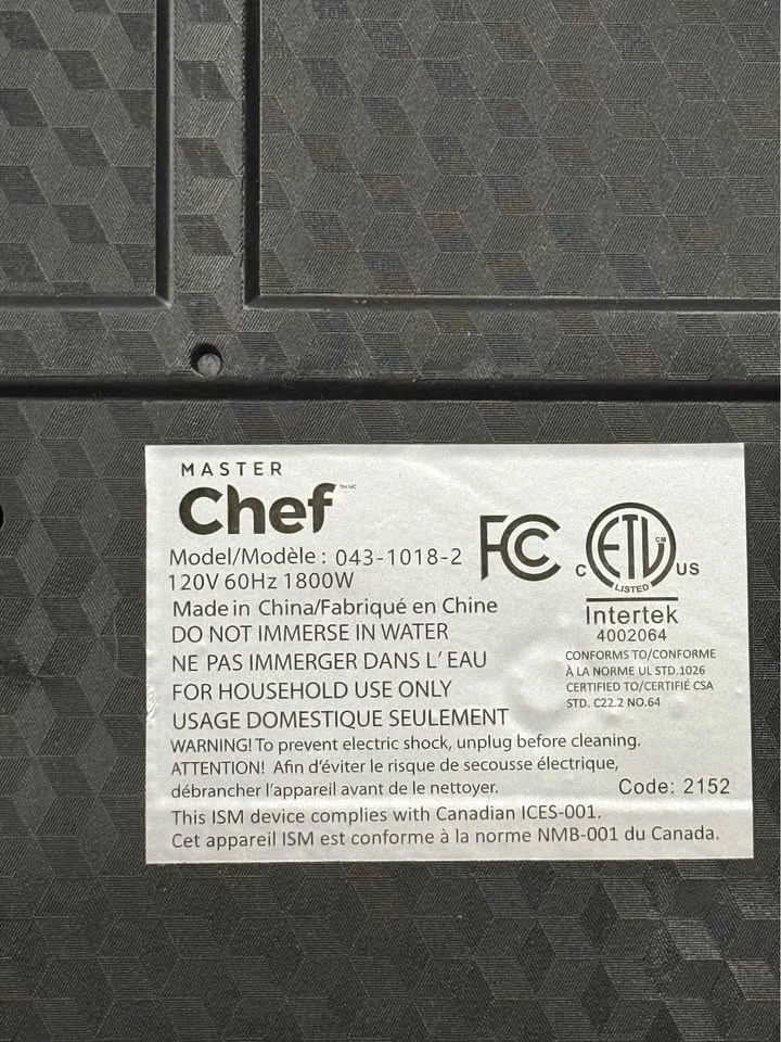 Master Chef Double Burner Cooktop - photo 2