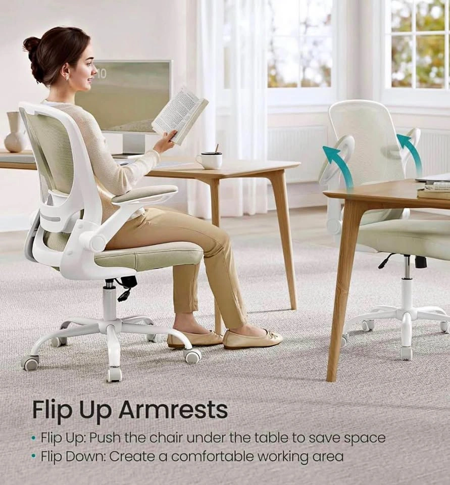 Office Chair, Mesh Swivel, Ergonomic Lumbar & Head Support