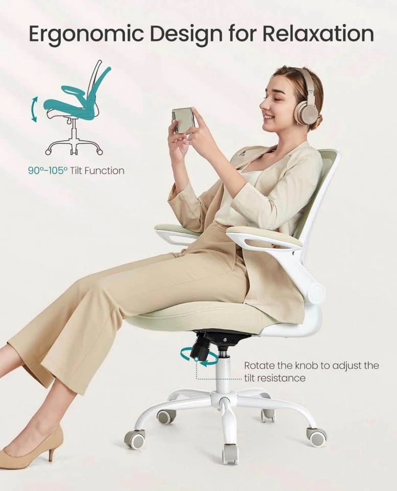 Office Chair, Mesh Swivel, Ergonomic Lumbar & Head Support - photo 4