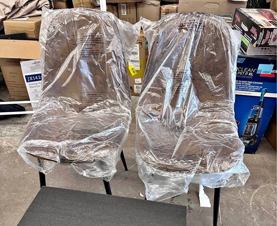 Dinning chairs set of 2 brown colour