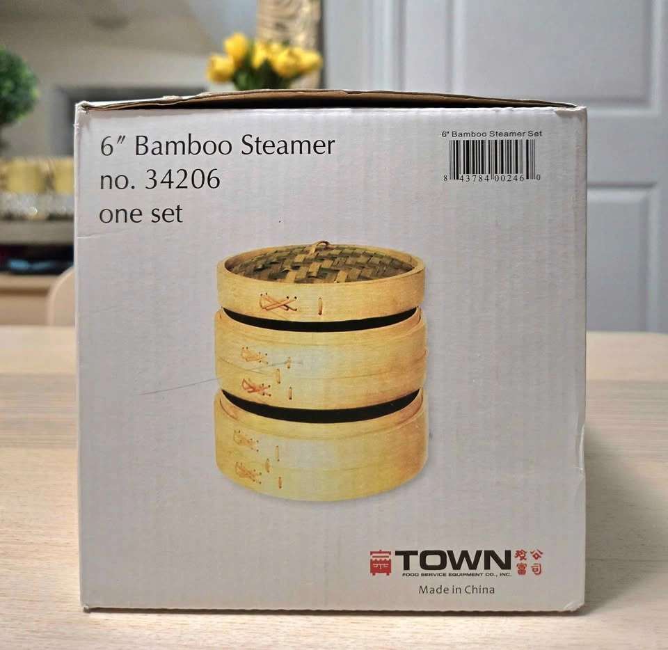 New 6" Bamboo Steamer Set - photo 3