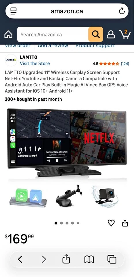 11” touch screen CarPlay
