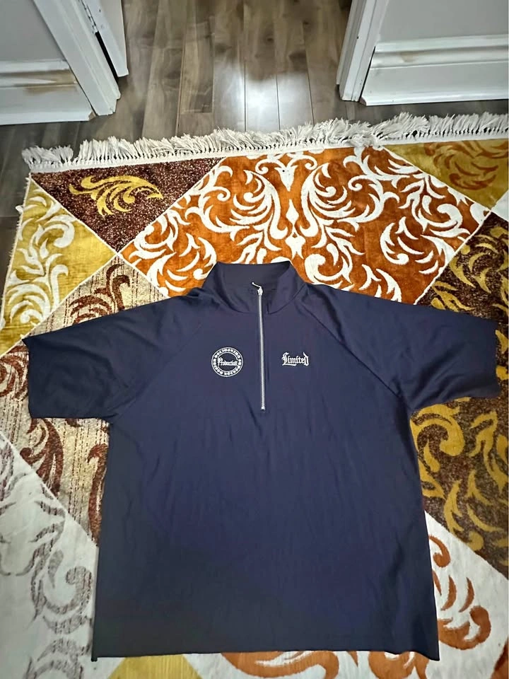 Kutir Japan Half Zip Streetwear Pullover Navy Size L