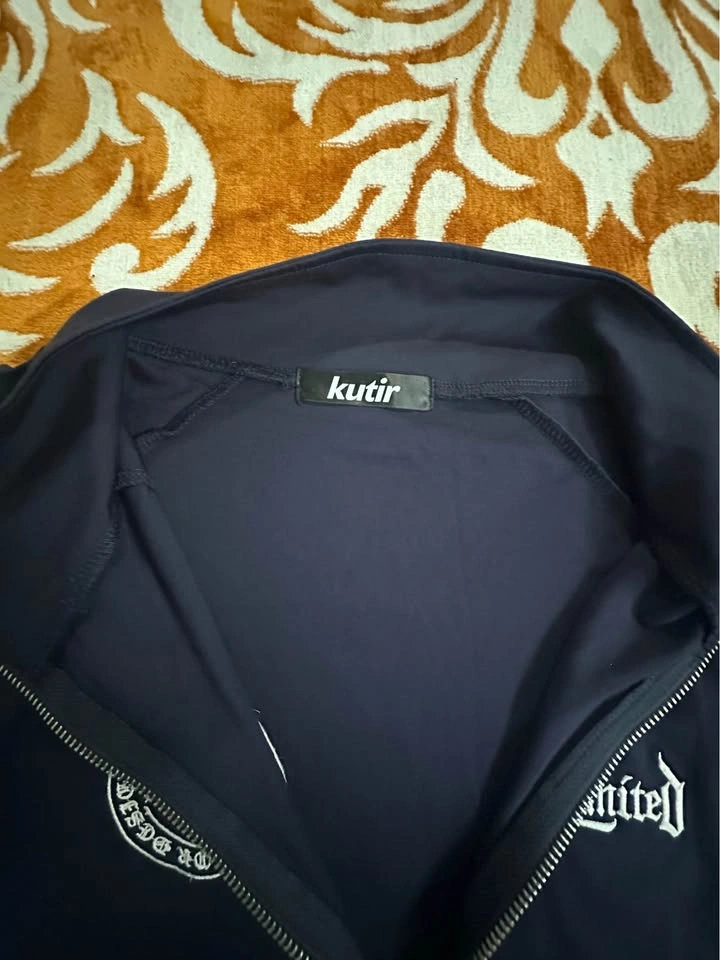 Kutir Japan Half Zip Streetwear Pullover Navy Size L - photo 3
