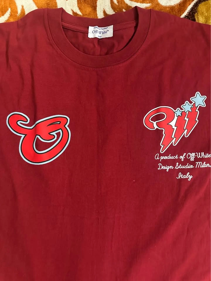 Off-White Red Scorpion Graphic Tee - photo 2
