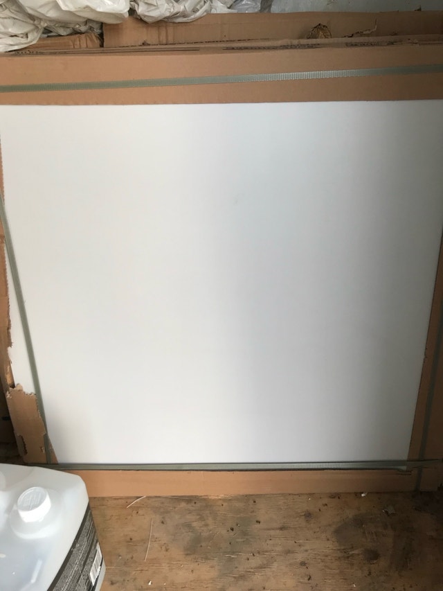 80x80cm white tiles