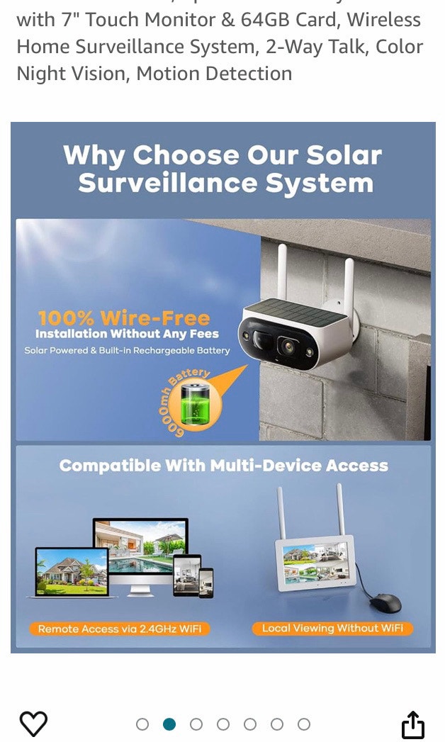 Solar security camera (one cam package) - photo 5