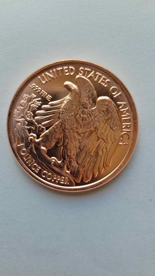 1oz Walking Liberty Collectible 999 Copper