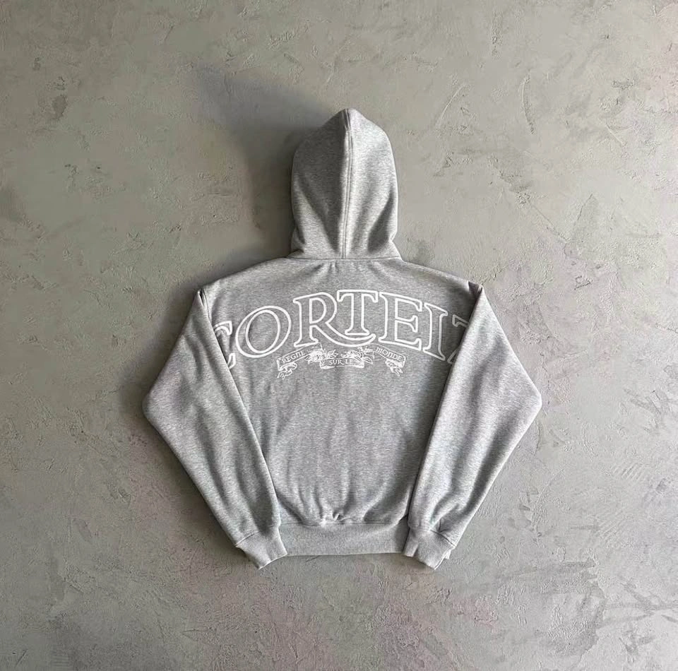 Grey Corteiz Zip Up Hoodie (FULL SET CHEAPER) - photo 2