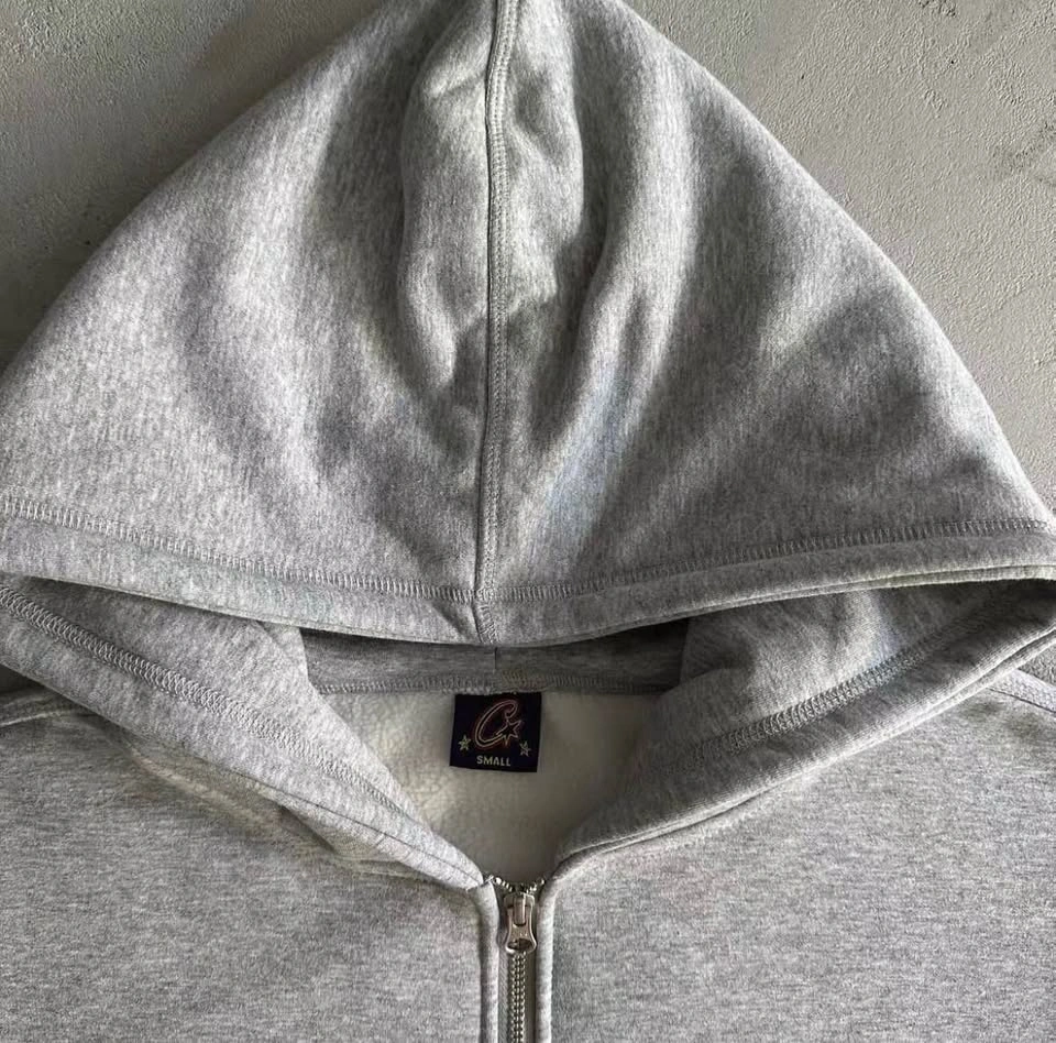 Grey Corteiz Zip Up Hoodie (FULL SET CHEAPER) - photo 5