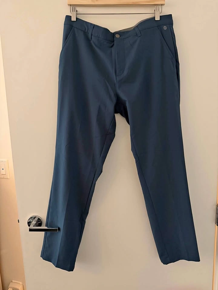 Mens 34 x 30 Adidas navy blue golf pants