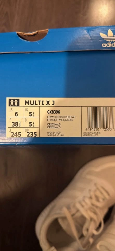 Multi X J White Sneakers US 6 - photo 2
