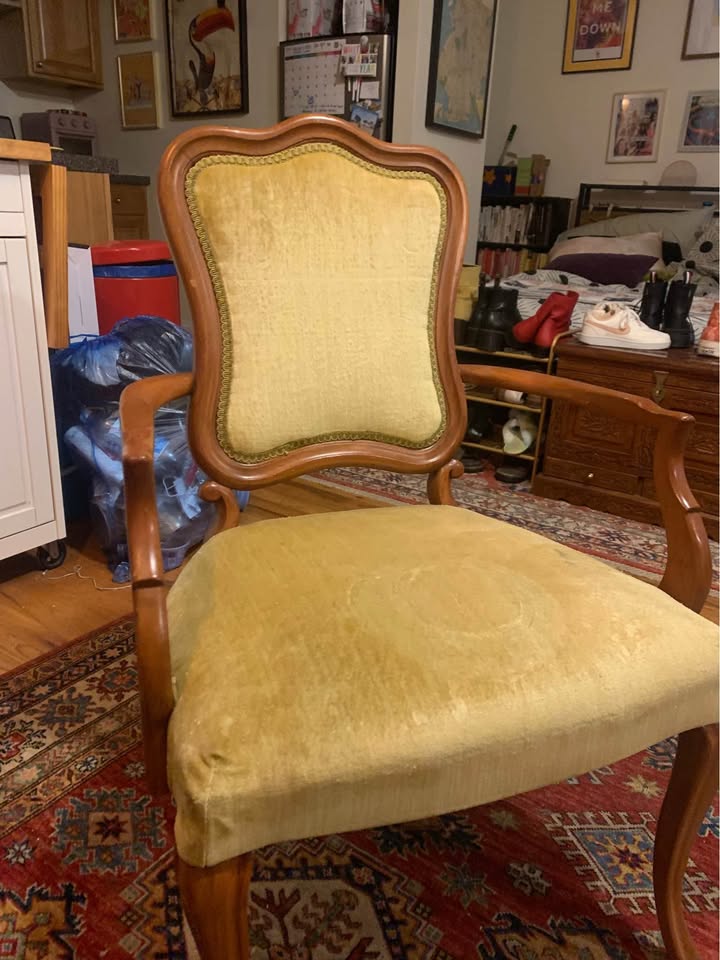Vintage Green Chartreuse Desk or Living Room Chair - photo 2