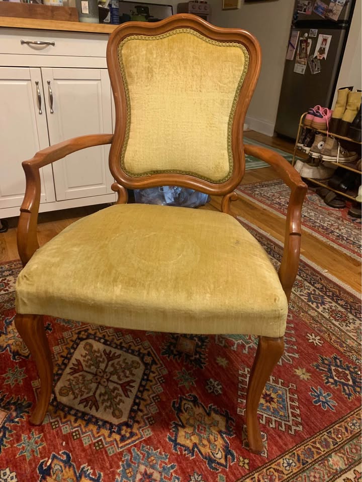 Vintage Green Chartreuse Desk or Living Room Chair - photo 3