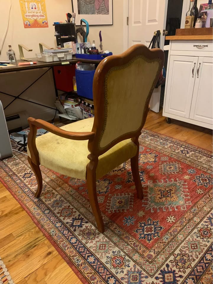 Vintage Green Chartreuse Desk or Living Room Chair - photo 4