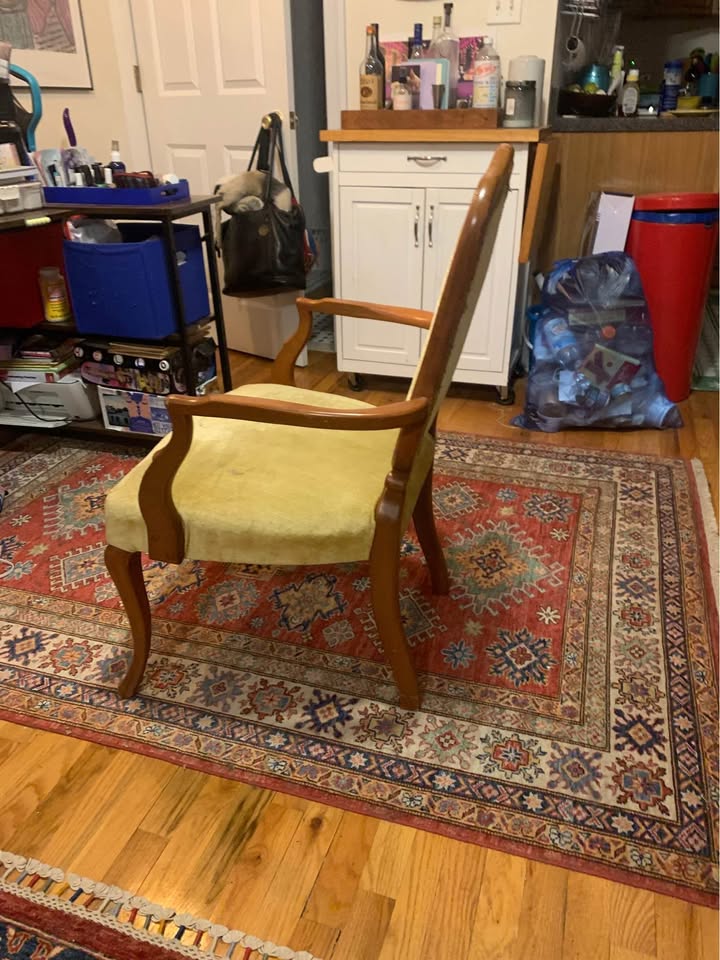 Vintage Green Chartreuse Desk or Living Room Chair - photo 5