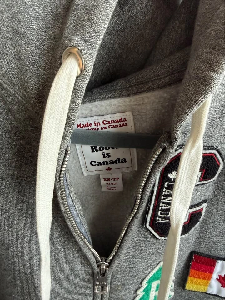 Roots Canada Camp Patches Zip Up Hoodie Women's Size XS - photo 5