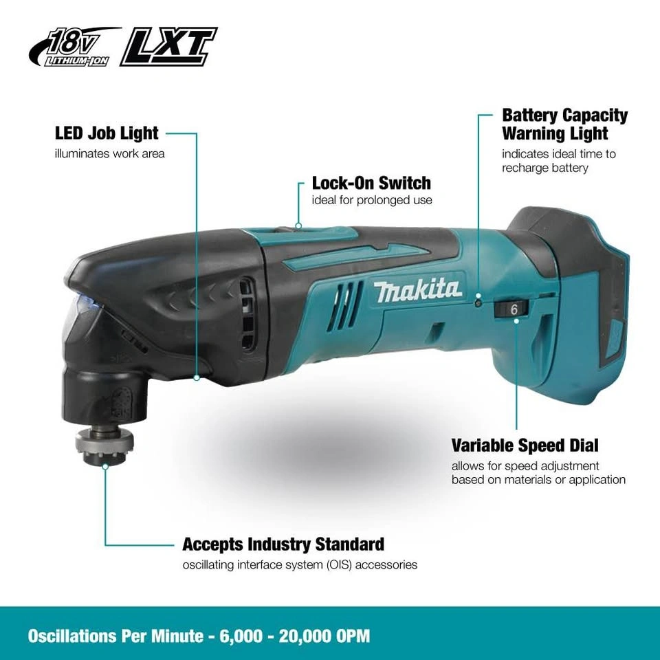 MAKITA 18V LXT Cordless Oscillating Multi-Tool with Accessories - photo 2