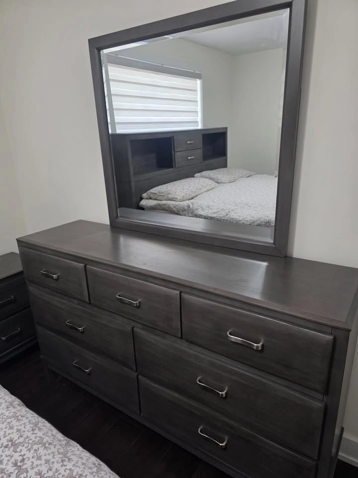 Ashley King Size Bedroom Set w/ Storage - Good Condition - photo 5