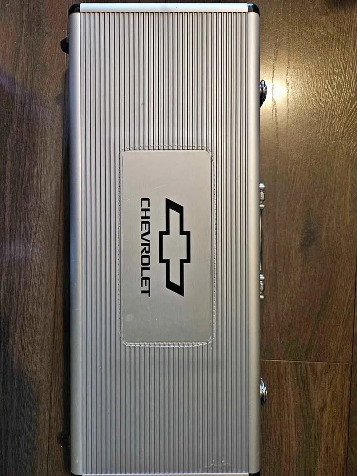 Stainless Steel BBQ Set w/ Chevrolet Case