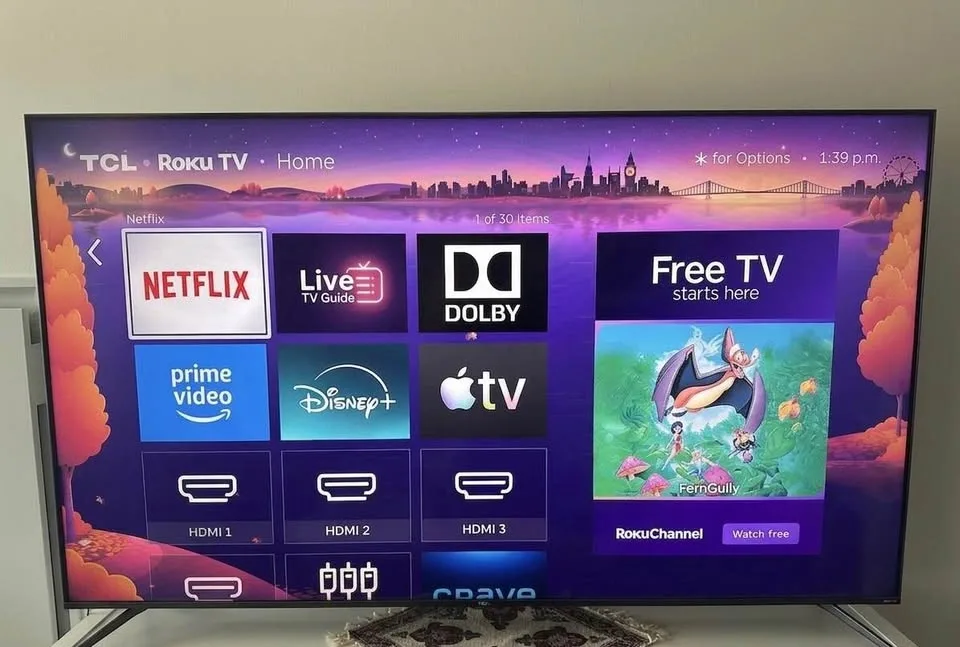 TCL 65 inch 5-Series QLED Roku TV and TV Stand - photo 2