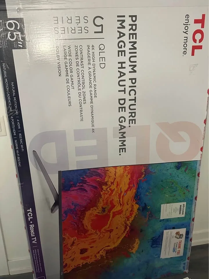 TCL 65 inch 5-Series QLED Roku TV and TV Stand - photo 3