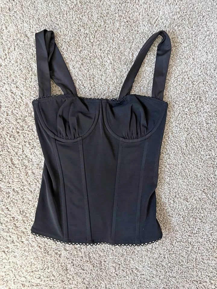 Edikted Corset Top in Black
