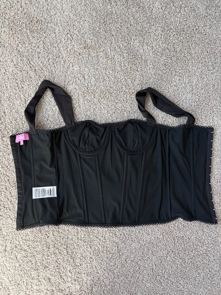 Edikted Corset Top in Black - photo 4