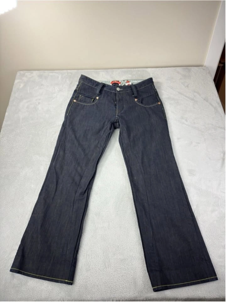 Ed Hardy Men's Size 34x31 Embroidered Logo Button Fly Jeans - photo 2