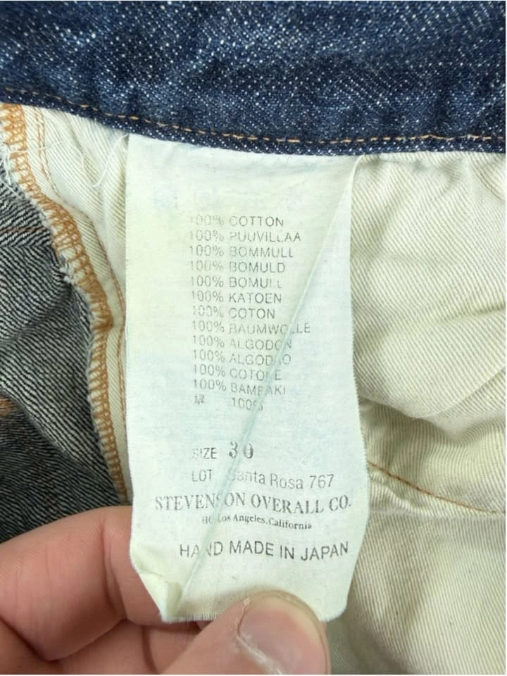 Stevenson Overall Co Men Sz 30x31 Lot 767-OSX Green Selvedge - photo 2