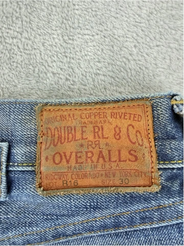 RRL Double RL 1936 Buckle Back Selvedge Jeans - 30x28 - photo 3
