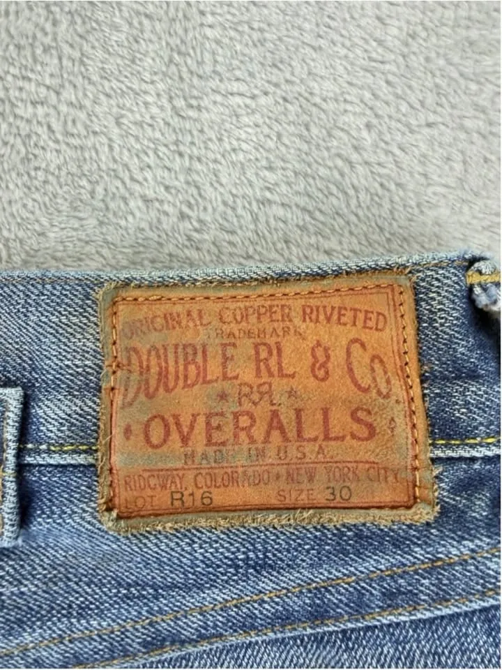 RRL Double RL 1936 Buckle Back Selvedge Jeans - 30x28 - photo 3