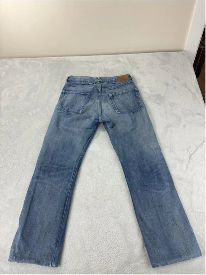 RRL Double RL 1936 Buckle Back Selvedge Jeans - 30x28 - photo 5