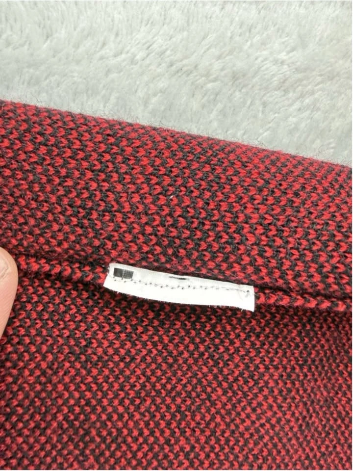 Chrome Hearts Men XL 100% Cashmere Sweater Red Leather - photo 4