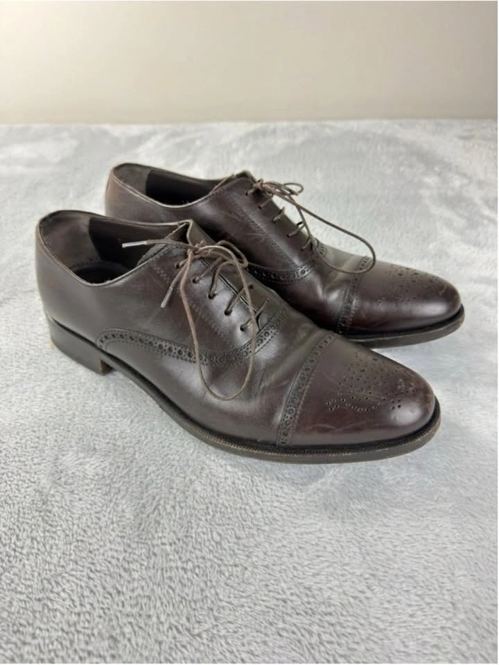 Scarosso Men's Silvio Brown Oxford Shoes - Size 9.5 US