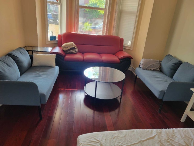 2 for $250 blue Loveseats