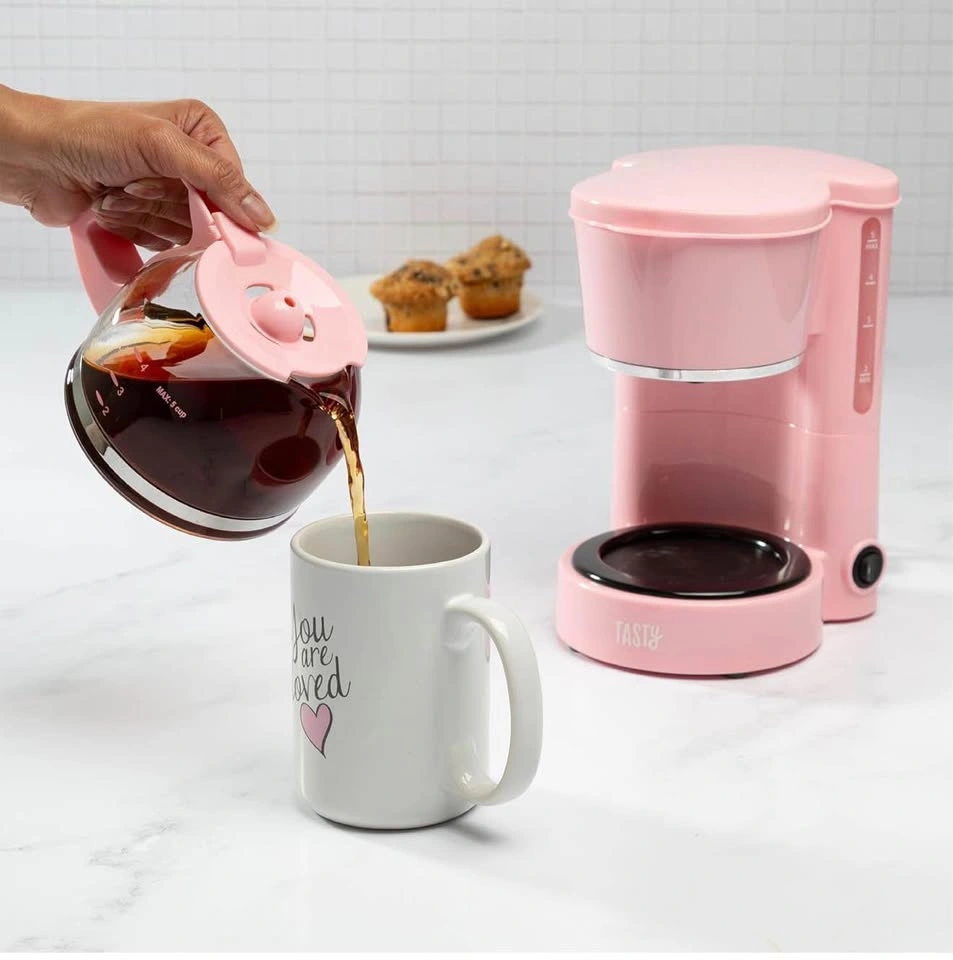 5-Cup Coffee Maker with Auto Pause & Pour (Pink) - photo 2